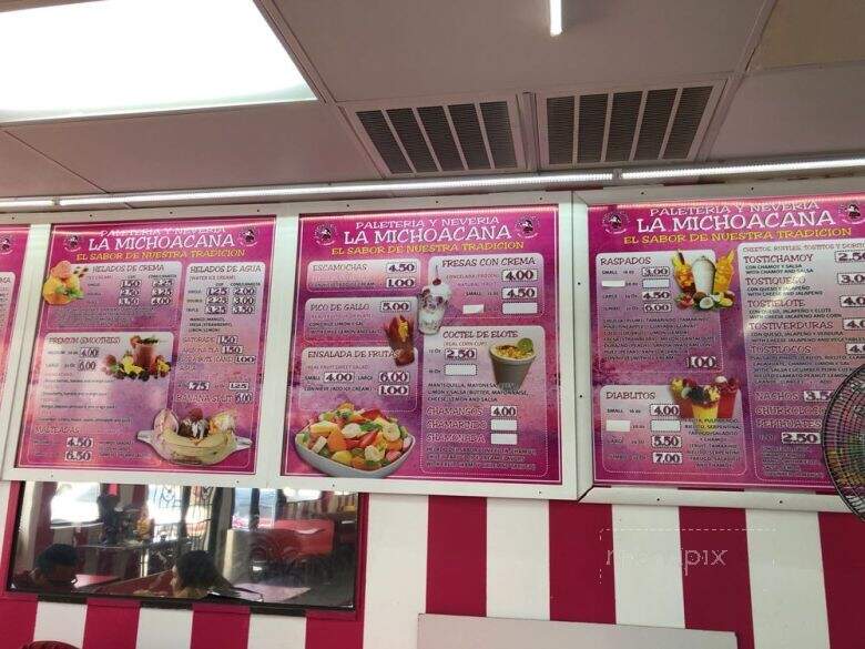Paleteria Y Neveria La Michoacana - Tucson, AZ menu_pic