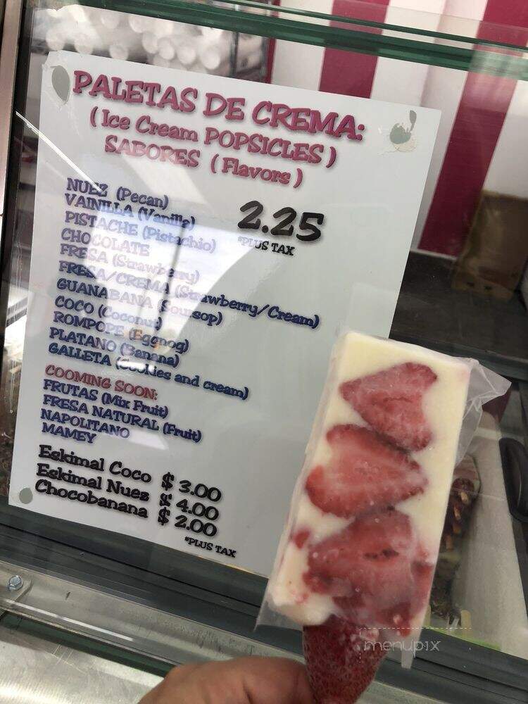 Paleteria Y Neveria La Michoacana - Tucson, AZ menu_pic