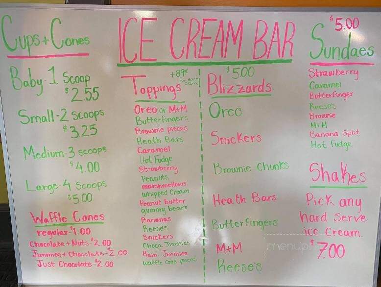 Hungry Bear Cafe - Franconia, NH menu_pic