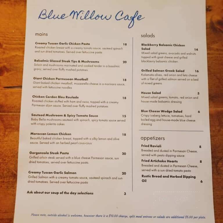 Blue Willow Cafe - Burton, TX