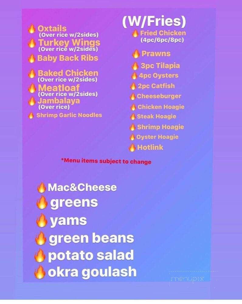 Grandma's Hands - Oakland, CA menu_pic
