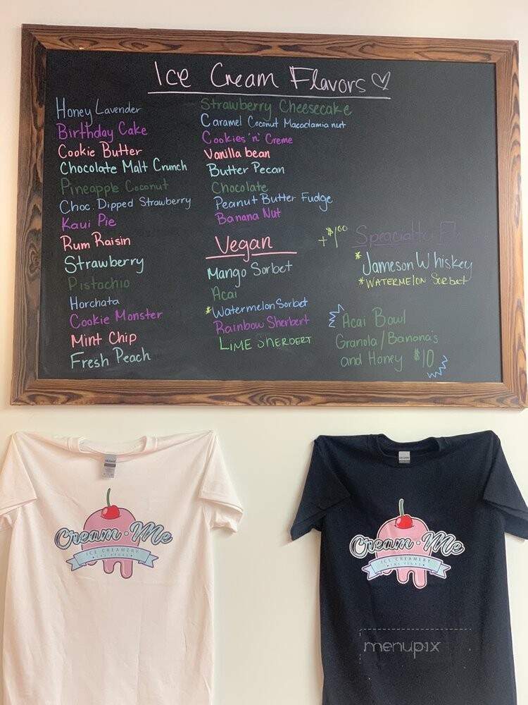 Cream Me Ice Creamery - Las Vegas, NV menu_pic