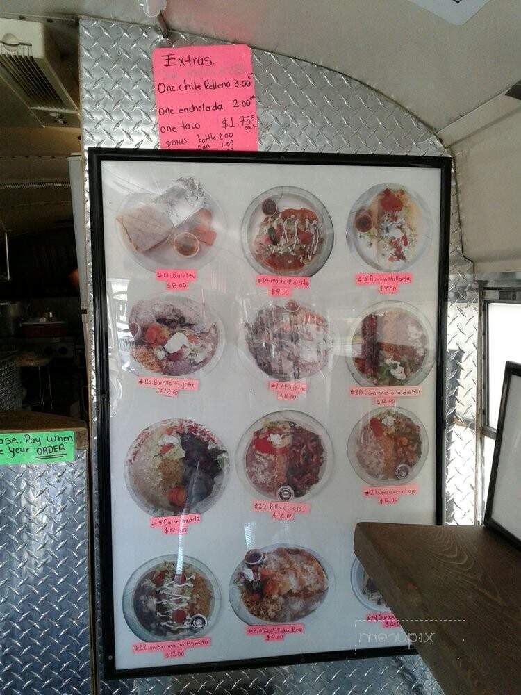 Las Palmitas - Powell, WY menu_pic