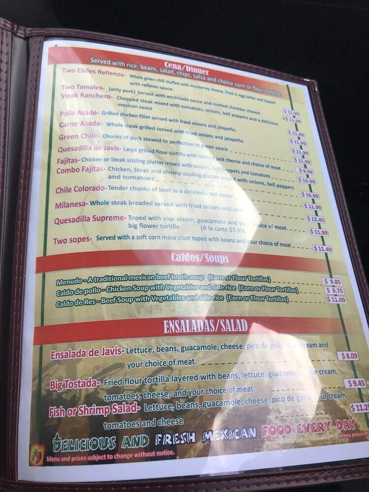 Rosalba's Mexican Restaurant - Ripon, CA menu_pic