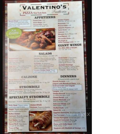 Valentino's Trattoria - Summerville, SC