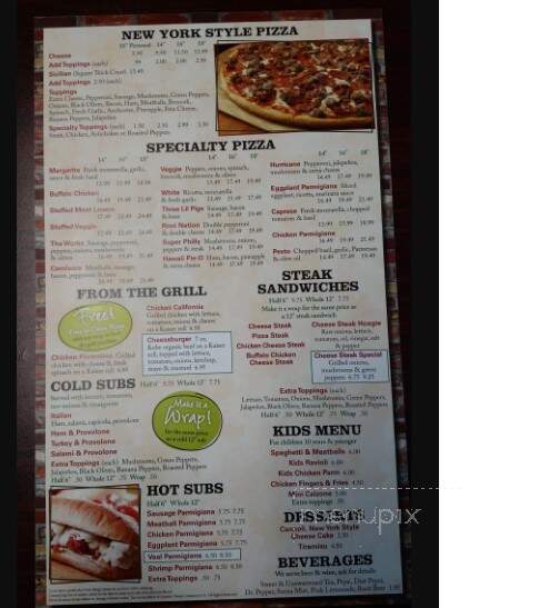 Valentino's Trattoria - Summerville, SC menu_pic