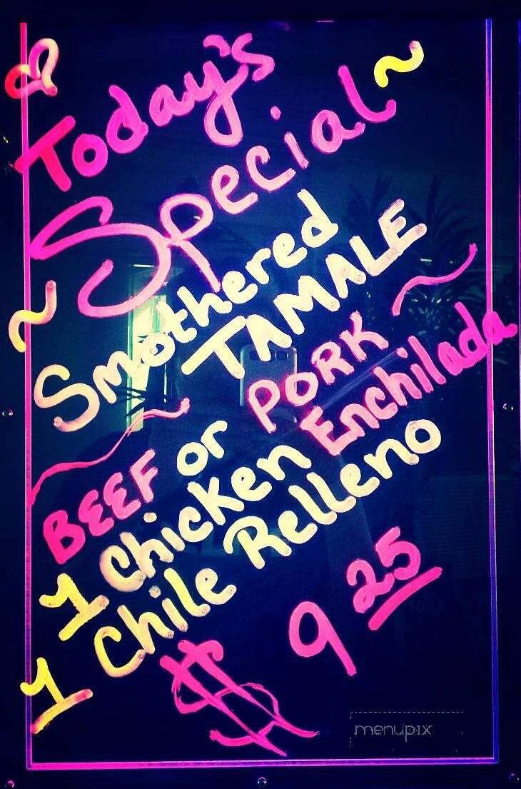 El Tapatio Dos - Sheridan, WY menu_pic