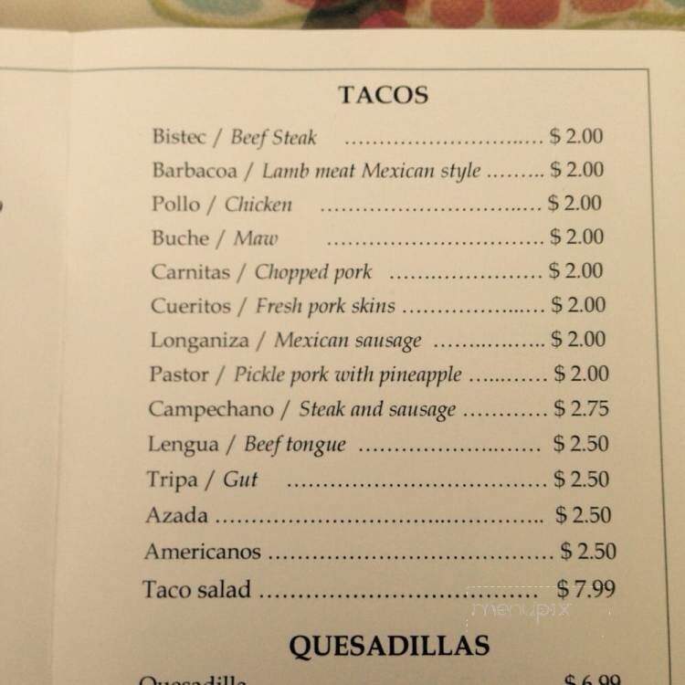 Los Amigos Taqueria Y Tienda - Largo, FL menu_pic