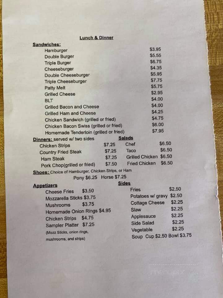 Valley Inn - Green Valley, IL menu_pic