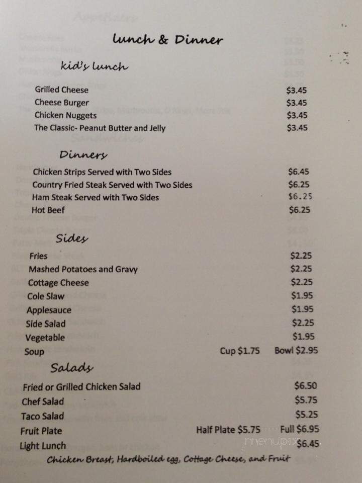 Valley Inn - Green Valley, IL menu_pic