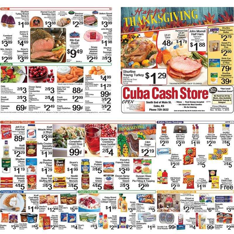 Cuba Cash Cafe - Cuba, KS menu_pic