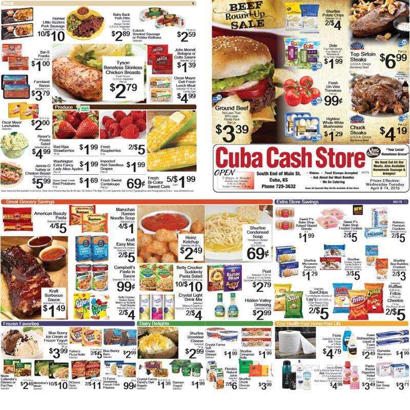 Cuba Cash Cafe - Cuba, KS menu_pic