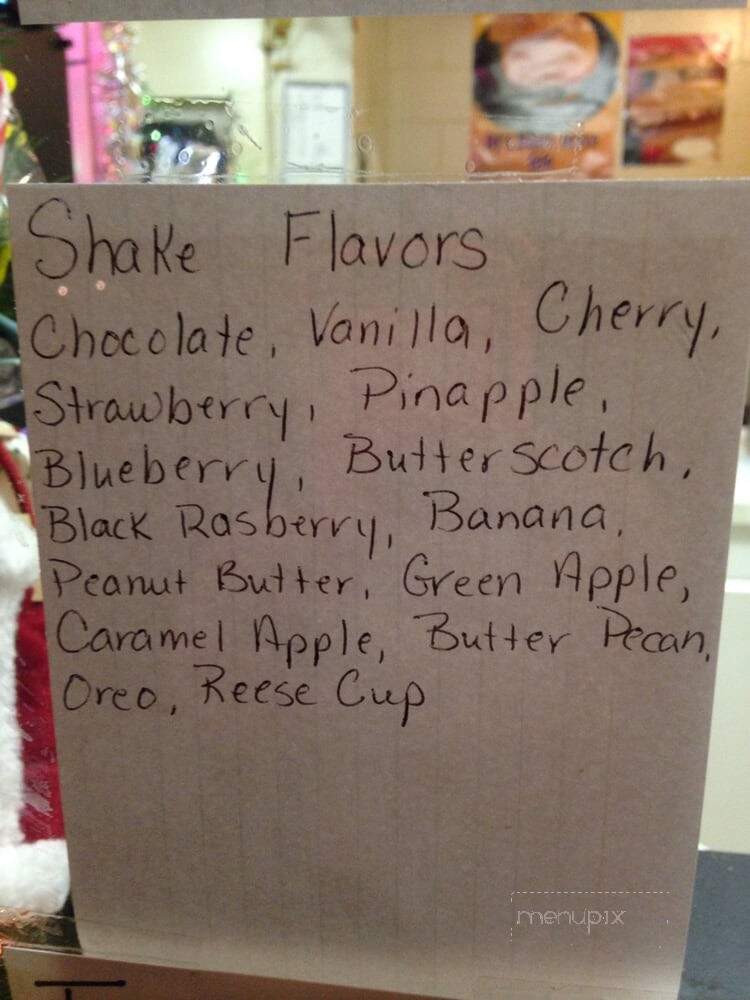 Dairy Drive-In - Inez, KY menu_pic