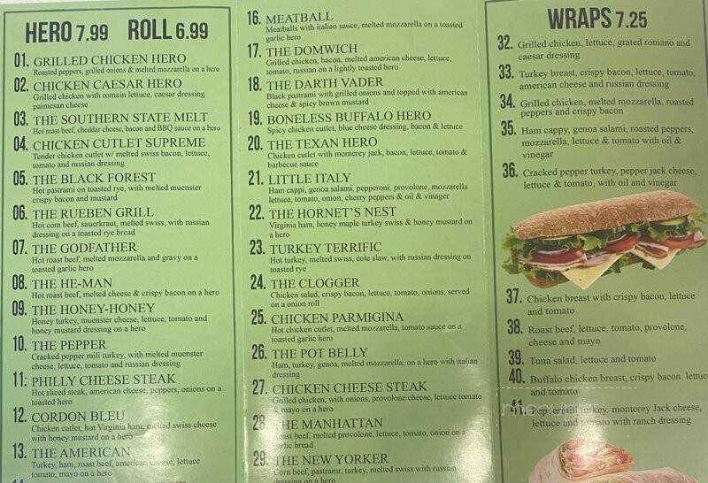 Hick's Deli - Hicksville, NY menu_pic