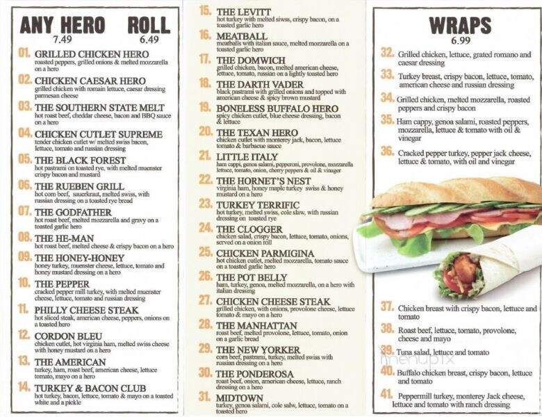 Hick's Deli - Hicksville, NY menu_pic