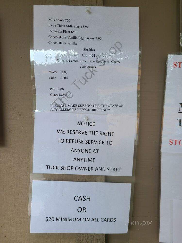 Tuck Shop - Shelter Island, NY menu_pic