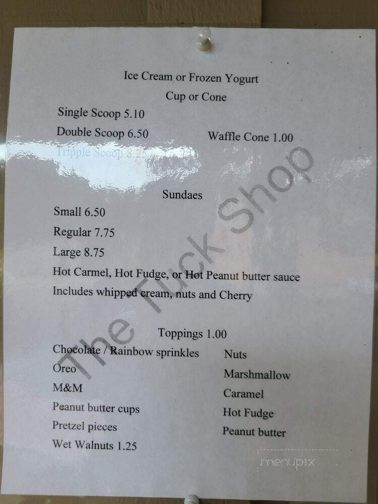 Tuck Shop - Shelter Island, NY menu_pic