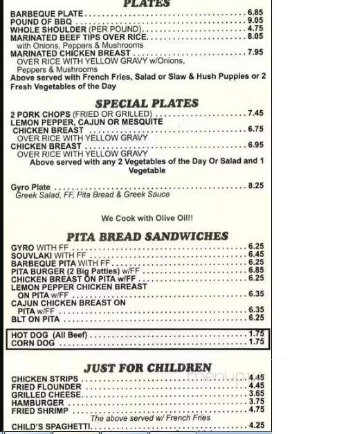 Trackside Restaurant - Mooresville, NC menu_pic