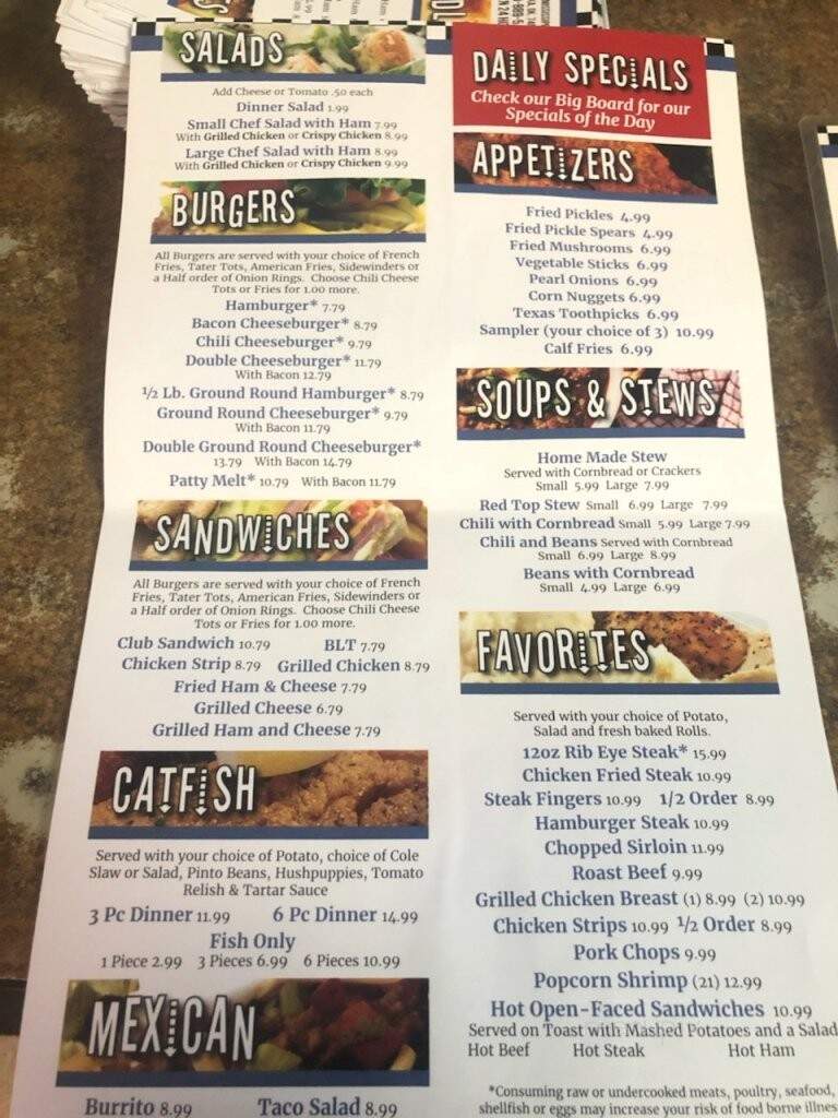 Atoka Truck Stop Restaurant - Atoka, OK menu_pic