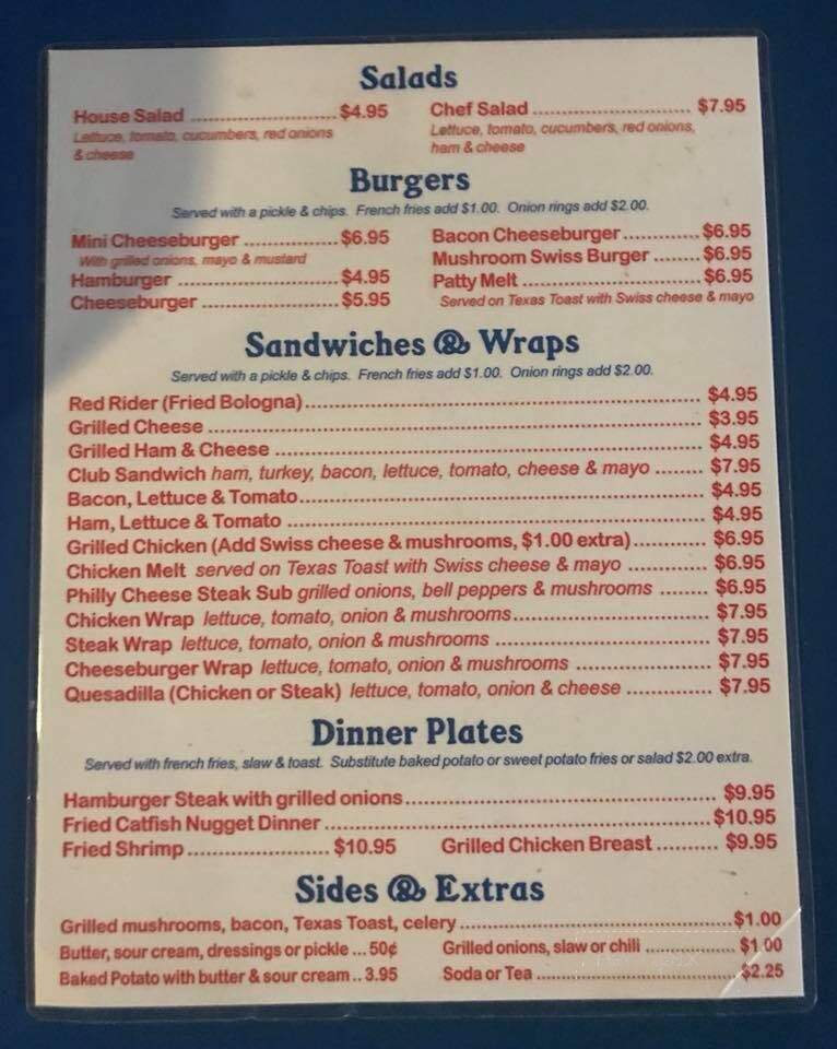 Danny Lee's Place - Myrtle Beach, SC menu_pic