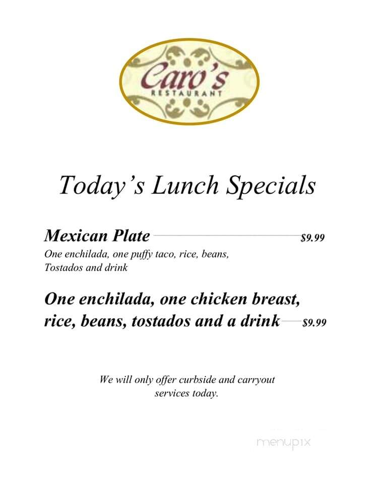 Caro's Restaurant - Rio Grande City, TX