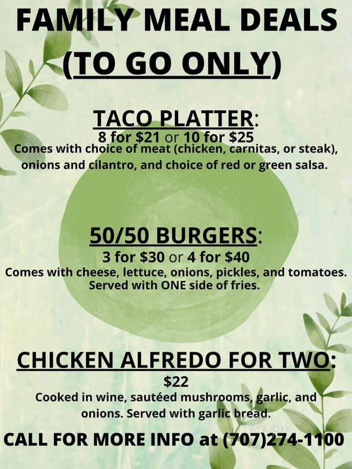 Boathouse Bar - Nice, CA menu_pic