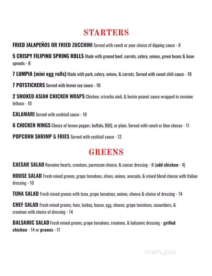 Boathouse Bar - Nice, CA menu_pic