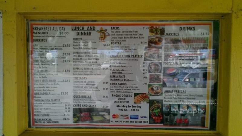 Roberta's Taqueria - Williams, CA menu_pic