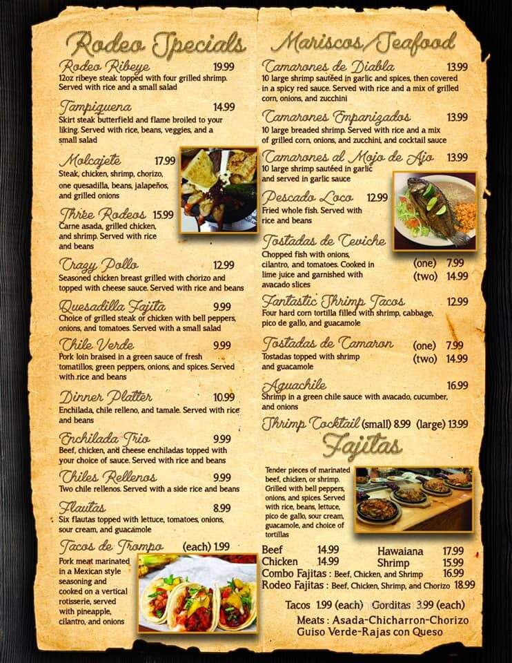 El Rodeo - Dodge City, KS menu_pic