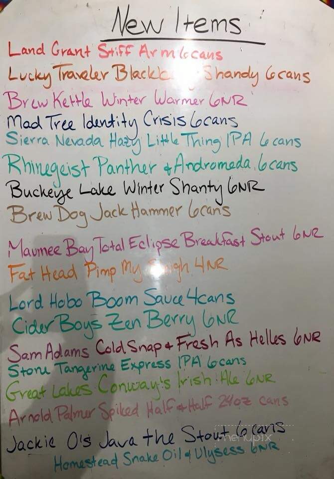 Red Eye Express - Newark, OH menu_pic