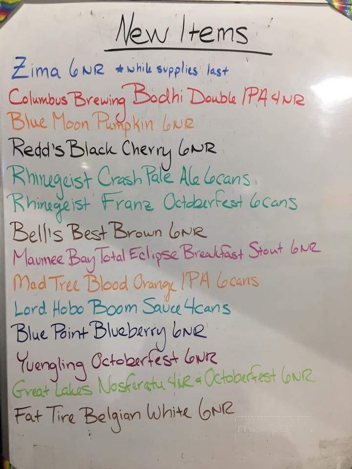 Red Eye Express - Newark, OH menu_pic