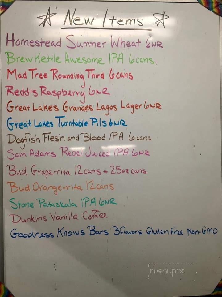 Red Eye Express - Newark, OH menu_pic