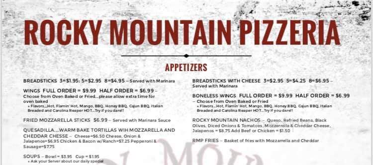 Rocky Mountain Pizzeria - Parker, CO
