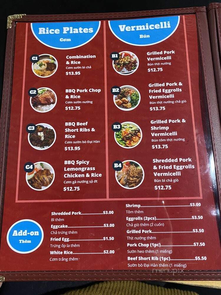 Pho Lyfe - Santa Clara, CA menu_pic