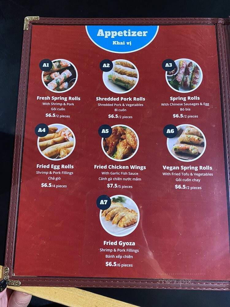 Pho Lyfe - Santa Clara, CA menu_pic