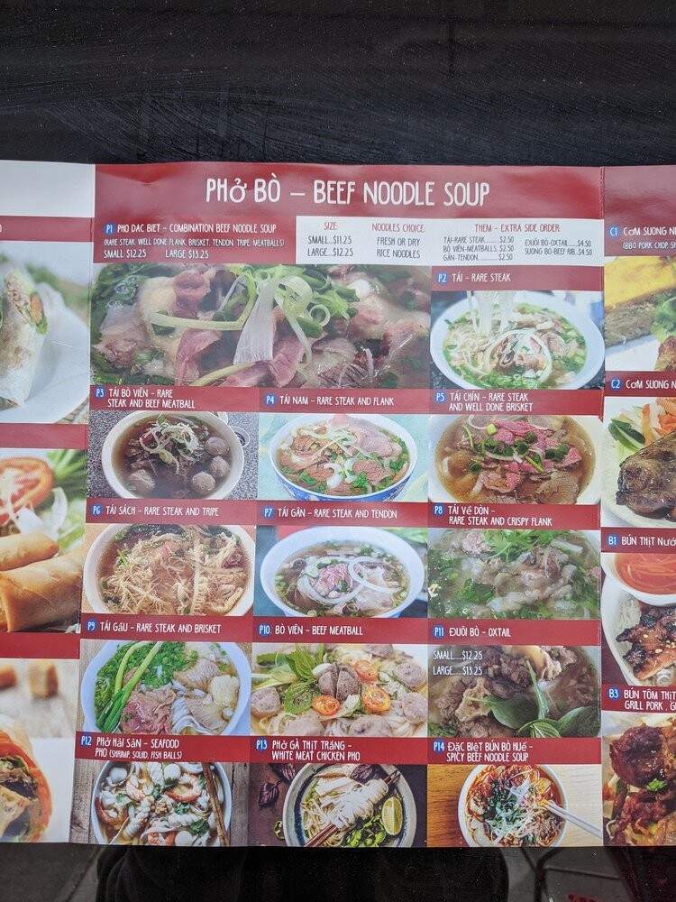 Pho Lyfe - Santa Clara, CA menu_pic