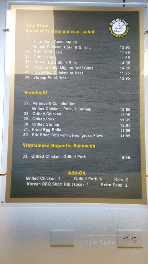 Boiling Pho - Escondido, CA menu_pic