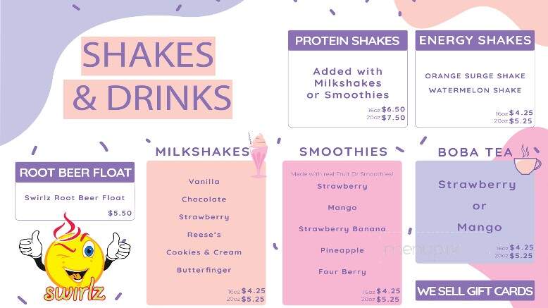 Swirlz of Paragould - Paragould, AR menu_pic