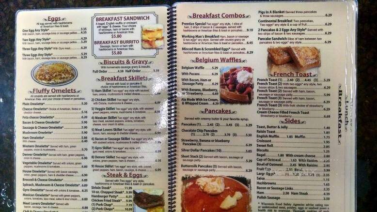 Prentice Family Restaurant & Bakery - Prentice, WI menu_pic