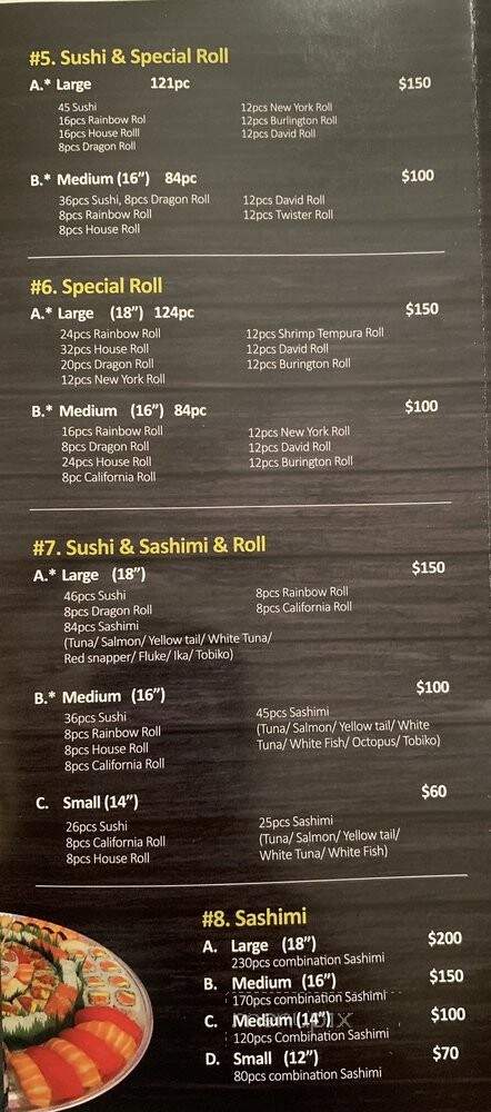 San Soo Kap Sa Sushi - Burlington, MA menu_pic