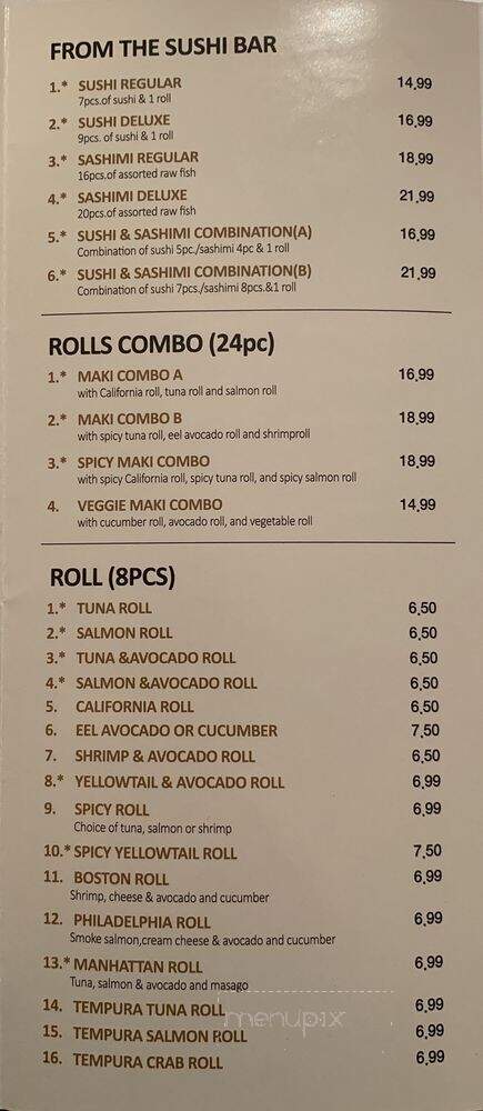 San Soo Kap Sa Sushi - Burlington, MA menu_pic