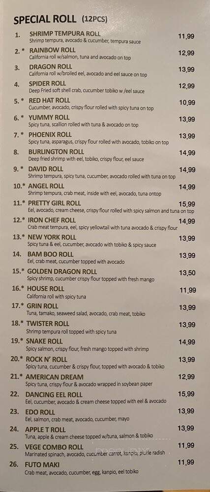 San Soo Kap Sa Sushi - Burlington, MA menu_pic