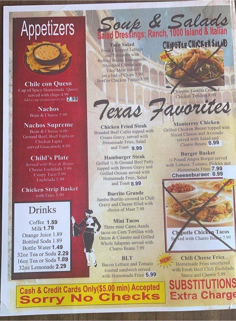 Ole Cafe - Corpus Christi, TX menu_pic