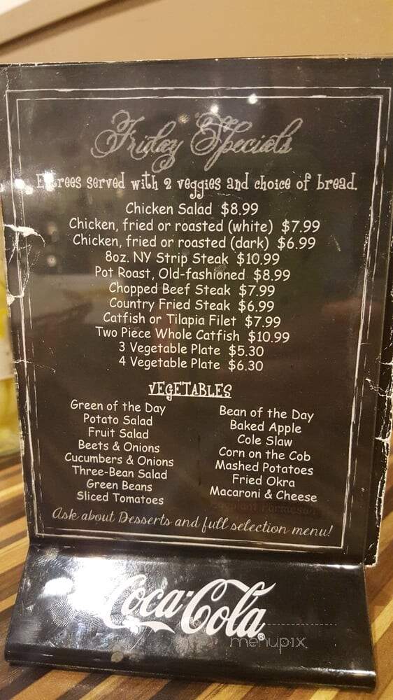 Maritza and Frank's Southern Cooking - McDonough, GA menu_pic