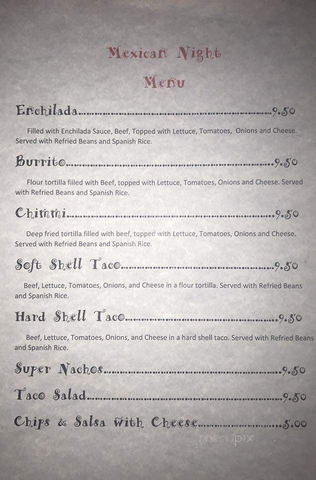 Frontier Bar - Colome, SD menu_pic