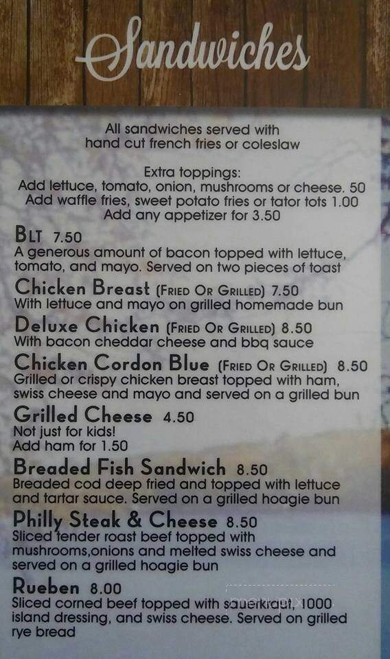 Mc Bee's Saloon & Eatery - Ogilvie, MN menu_pic