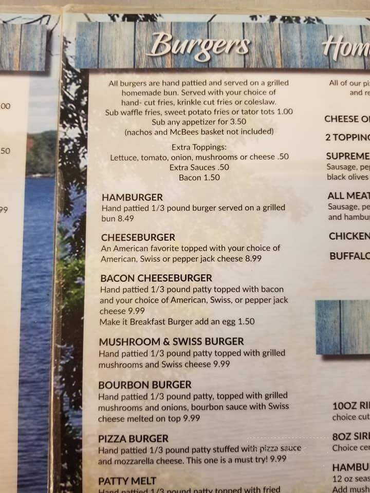 Mc Bee's Saloon & Eatery - Ogilvie, MN menu_pic