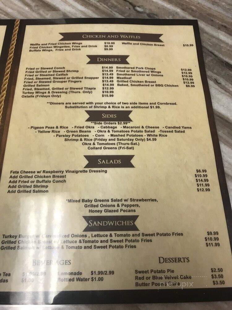 Arline's Restaurant & Seafood - Miami Gardens, FL menu_pic