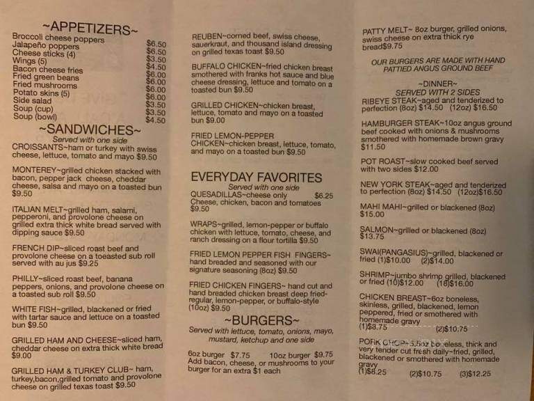 Gathering - Branford, FL menu_pic
