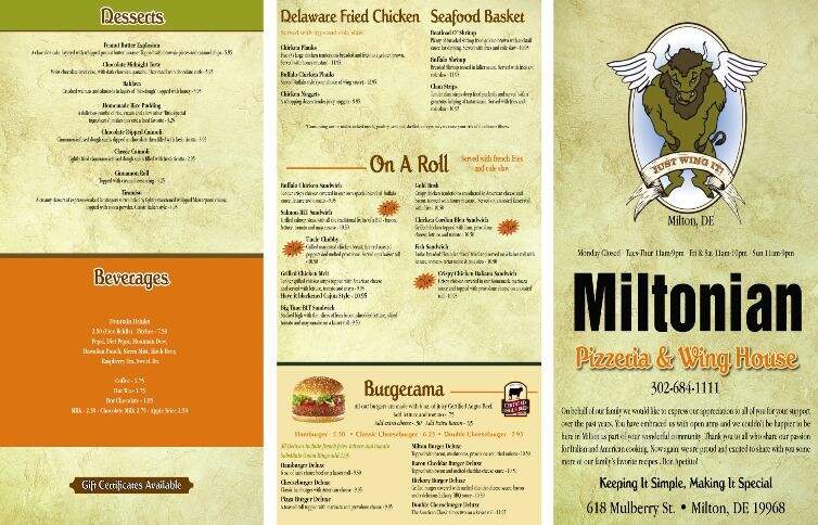 Miltonion Pizzeria - Milton, DE menu_pic